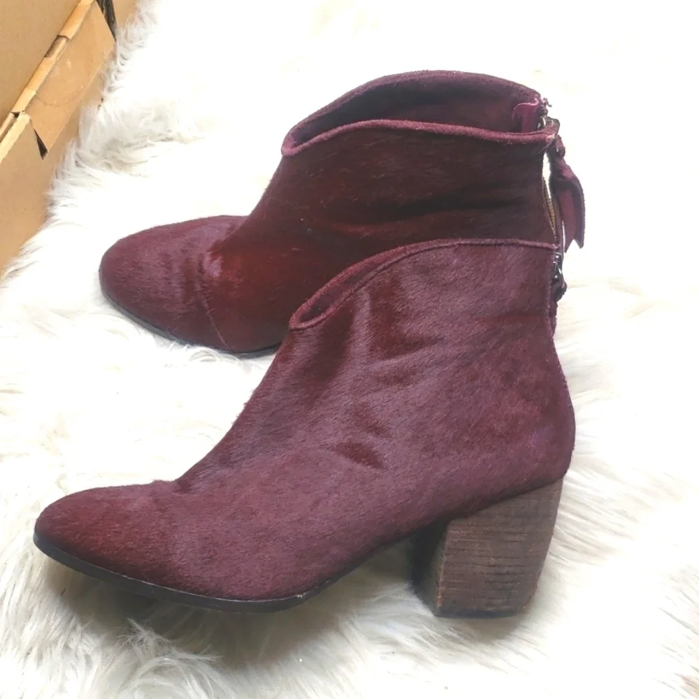 REVOLVE Cynthia Vincent Dane Hair on Calf Bootie  8.5
